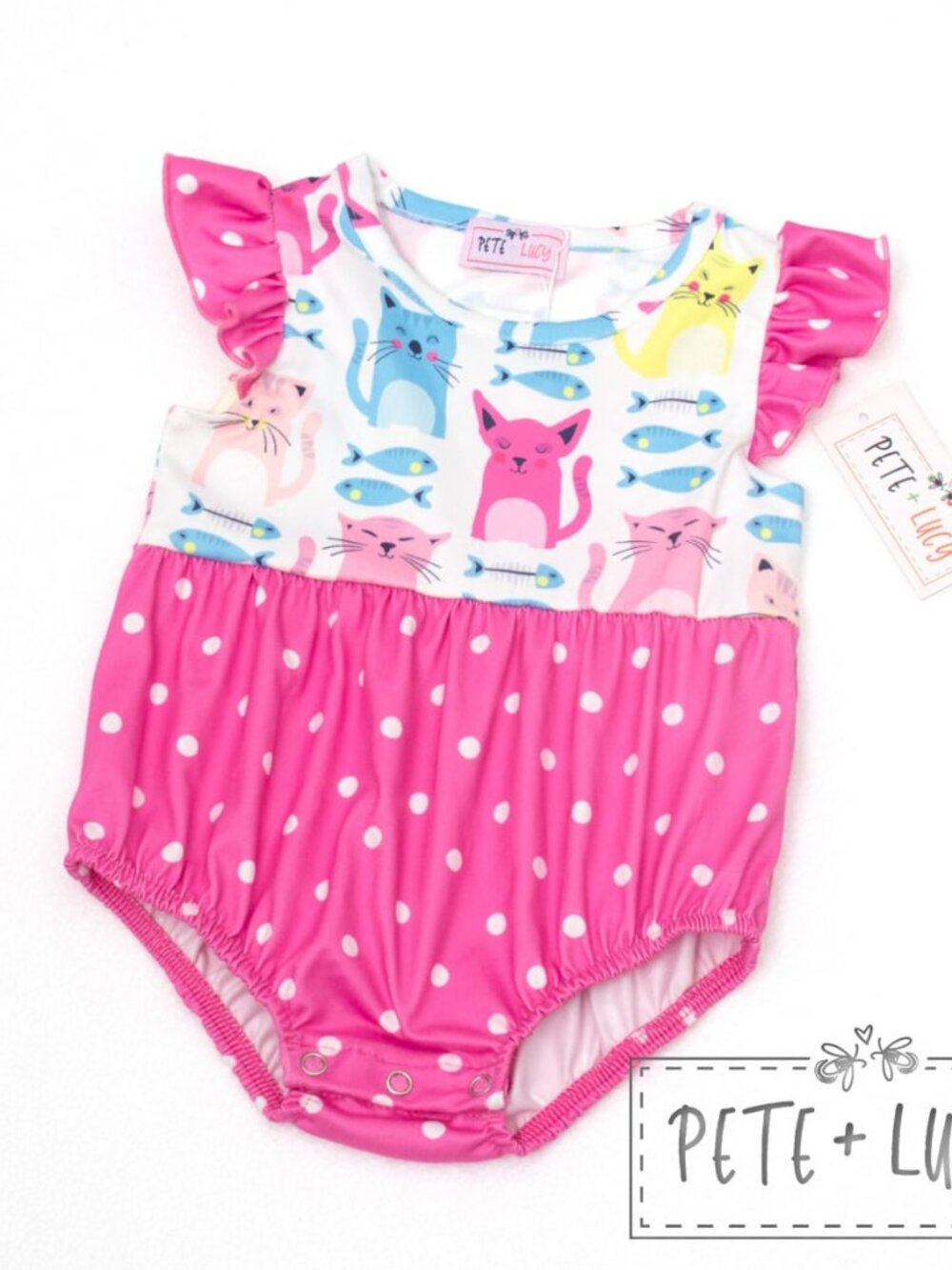 I Love Cats Romper